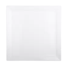 Elite Global Solutions - Vogue 12.5" White Square Plate (6 Per Case) - DS1225-W
