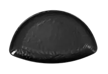 Elite Global Solutions - Ore 9.75" x 6.25" Black Half Moon Tray (6 Per Case) - JW6014-B
