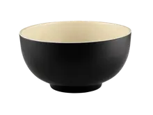 Elite Global Solutions - Karma 64 oz Sand/Ebony Two-Tone Round Bowl (6 Per Case) - JW642T-ES