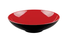 Elite Global Solutions - Karma 44 oz Red/Black Two-Tone Round Bowl (6 Per Case) - JW92T-BR