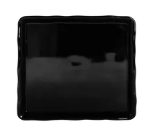 Elite Global Solutions - Edge 14" x 13" Black Rectangular Organic Tray (4 Per Case) - M1314-B
