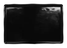 Elite Global Solutions - Edge 26" x 18" Black Rectangular Organic Tray - M1826-B