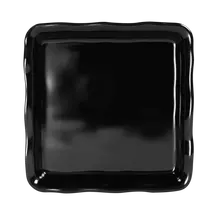 Elite Global Solutions - Edge 8.6" Black Square Organic Tray (6 Per Case) - M858-B