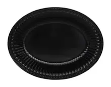 Elite Global Solutions - Venetian 17" x 13" Black Oval Tray (4 Per Case) - M1713OV-B