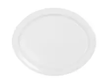 Elite Global Solutions - Venetian 16" x 13" White Oval Tray (6 Per Case) - M17OV-NW