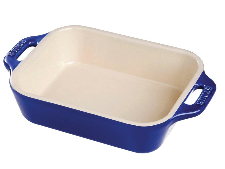 Staub - Blue 7.5" x 6" Ceramic Rectangular Baking Dish