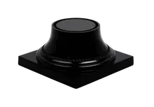 Elite Global Solutions - Venetian 7" x 3.75" Black Pedestal Base (4 Per Case) - M74P-B
