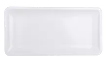 Elite Global Solutions - Olympus 18" x 9" White Rectangular Coupe Platter (3 Per Case) - M189RC-W