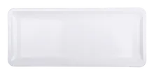 Elite Global Solutions - Olympus 21" x 9" White Rectangular Coupe Platter (3 Per Case) - M219RC-W