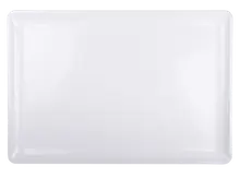Elite Global Solutions - Olympus 26" x 18" White Rectangular Coupe Platter (2 Per Case) - M2618RC-W