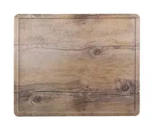 Elite Global Solutions - Fo Bwa 15" x 12" Faux Driftwood Rectangular Serving Board W/ Full Pocket (6 Per Case) - M1215RCFP-DW