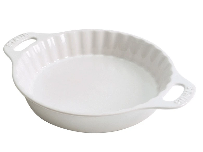 Staub - White 9" Ceramic Pie Dish