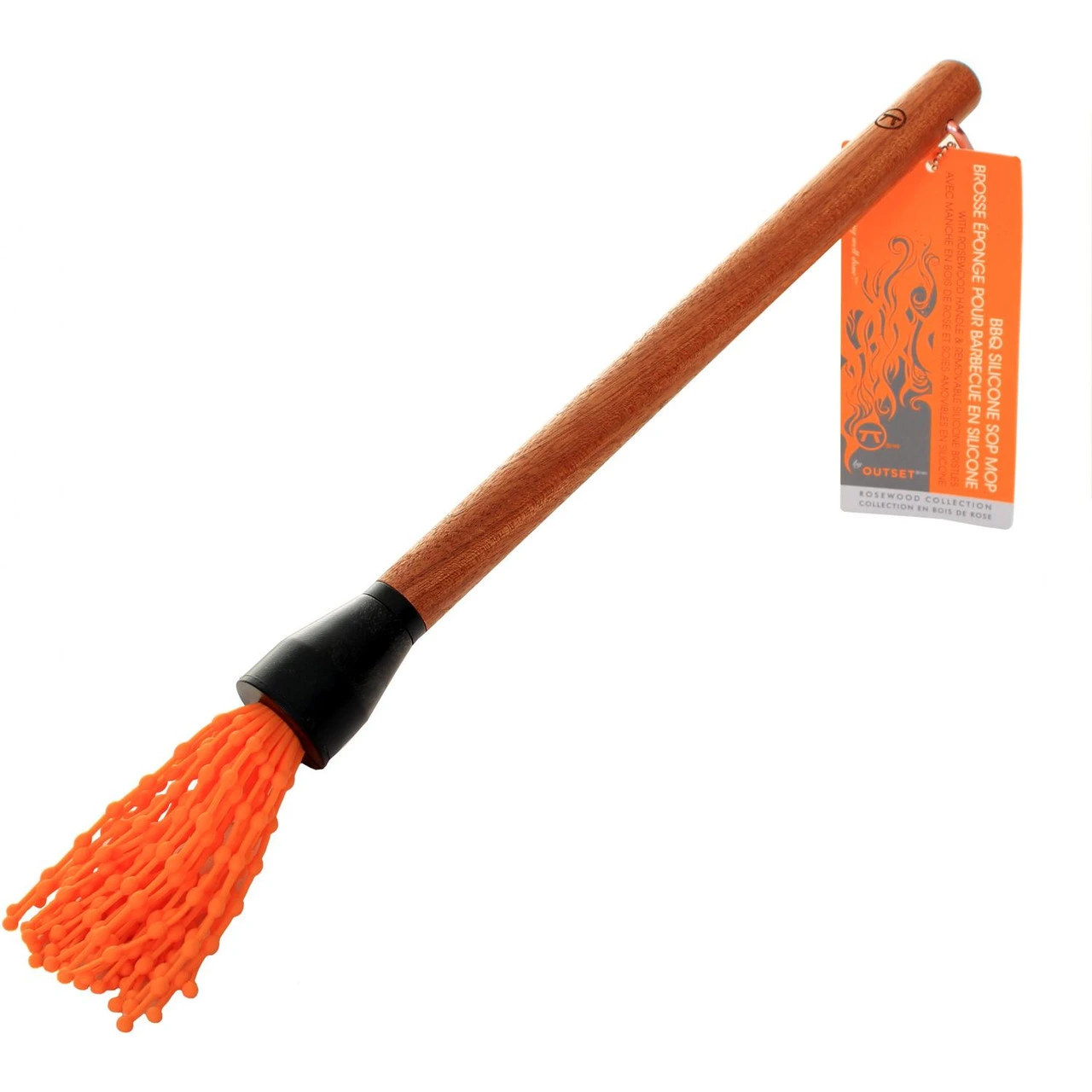 Outset - Silicone BBQ Mop with Rosewood Handle