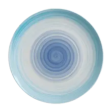 Cameo - Rainbow 12" Blue & White Coupe Plate (12 Per Case) - RWTB210-121N
