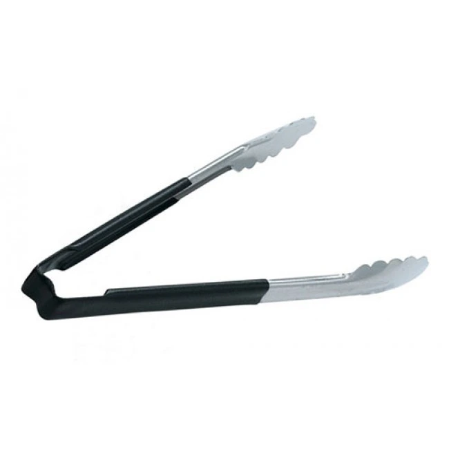 Browne - 16" Black Handle Kool-Touch Utility Tongs - UT16HPB