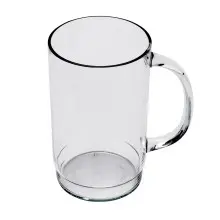G.E.T - 20 oz SAN Plastic Beer Mug (24 Per Case) - 00083-1-SAN-CL