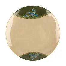 G.E.T - Traditional 10.5" Round Plate W/ Top & Bottom Design (12 Per Case) - 207-5-TD