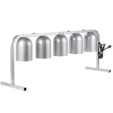 Nemco - Five Bulb Freestanding Infrared Heat Lamp w/ Tray - 6009-5