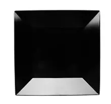 G.E.T - Siciliano 10″ Black Square Plate (12 Per Case) - ML-104-BK