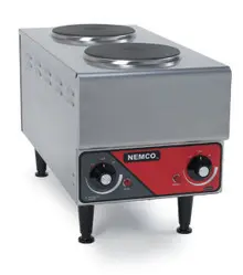 Nemco - Raised Double Burner Vertical Hot Plate 240V - 6311-1-240