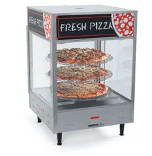 Nemco - 3 Tier Rotating Pizza Warmer w/ 18" Racks & 2 Doors - 6451-2