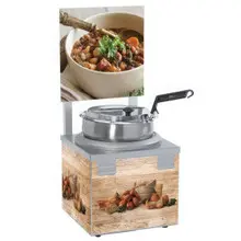 Nemco - 7 Qt Single Well Soup Merchandiser w/ Header  - 6510A-S7