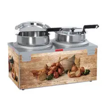 Nemco - 7 Qt Double Well Soup Merchandiser - 6510A-2D7P