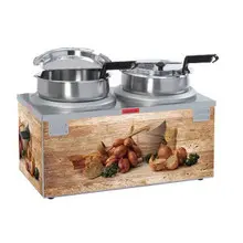 Nemco - 7 Qt Double Well Soup Merchandiser - 6510-D7P