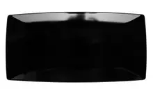 G.E.T - Siciliano 15" x 7.5" Black Rectangular Tray - ML-287-BK