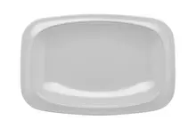 G.E.T - Siciliano 12.5″ x 8.25″ White Oval Platter w/ Round Corners (12 Per Case) - OP-116-W