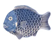 G.E.T - Creative Table 10″ x 7″ Fish Platter (12 Per Case) - 370-10-BL