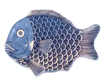 G.E.T - Creative Table 12″ x 8.25″ Fish Platter (12 Per Case) - 370-12-BL