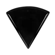 G.E.T - Creative Table 8.75" x 9" Black Triangle Pizza Plate (24 Per Case) - PZ-85-BK
