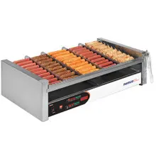 Nemco - 50 Hot Dog Digital Slanted Roller Grill w/ Nonstick Coating - 8250SX-SLT