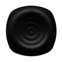 G.E.T - Nara 11.75" Black Square Plate (12 Per Case) - P-1175-BK