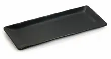 G.E.T - Nara 10.25" x 4.5" Black Rectangular Platter (12 Per Case) - RP-1145-BK