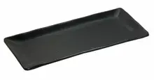 G.E.T - Nara 12" x 5.25" Black Rectangular Platter (12 Per Case) - RP-1253-BK