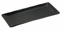 G.E.T - Nara 14" x 9" Black Rectangular Platter (12 Per Case) - RP-1490-BK