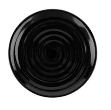 G.E.T - Milano 7.5" Black Round Plate (12 Per Case) - ML-80-BK