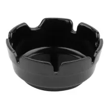 G.E.T - 4" Black Ashtray/Cigar Tray (24 Per Case) - AT-4-BK