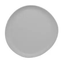 G.E.T - Riverstone 7" Light Gray Small Round Coupe Bread Plate (12 Per Case) - CS-710-LG