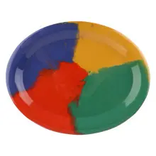 G.E.T - Diamond Celebration 13.5" x 10.25" Multi-Colored Oval Platter (12 Per Case) - OP-135-CE