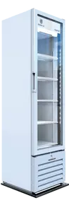 Beverage-Air - 19" Marketeer Glass Door White Merchandiser w/ 1 Swing Door - MT08-1H6W
