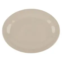 G.E.T - Diamond Ivory 9.75" x 7.25" Oval Platter (24 Per Case) - OP-950-DI