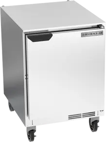 Beverage-Air - 24" Mobile Undercounter Refrigerator w/ 1 Solid Swing Door - UCR24AHC