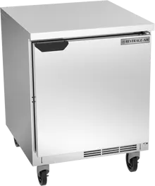Beverage-Air - 27" Mobile Worktop Refrigerator w/ 1 Solid Swing Door - WTR27AHC-FLT