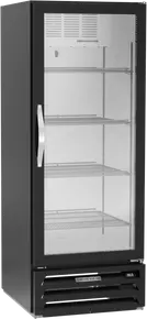Beverage-Air - 24" MarketMax Black Merchandiser w/ 1 Swing Glass Door - MMR12HC-1-B