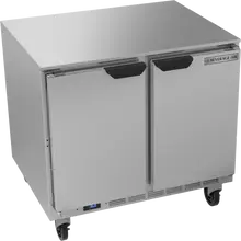 Beverage-Air - 36" Mobile Undercounter Refrigerator w/ 2 Solid Swing Doors - UCR36AHC
