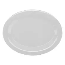 G.E.T - Diamond White 9.75" x 7.25" Oval Platter (24 Per Case) - OP-950-DW