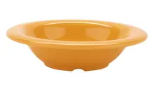 G.E.T - Diamond Mardi Gras 8 oz Tropical Yellow Rim Bowl (48 Per Case) - B-86-TY